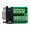 InLine 92501E juhtmeühendus Klemmiplokk / D-Sub 9 Must, Roheline