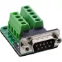 InLine 92501F juhtmepistik Klemmiplokk / D-Sub 9 Must, Roheline