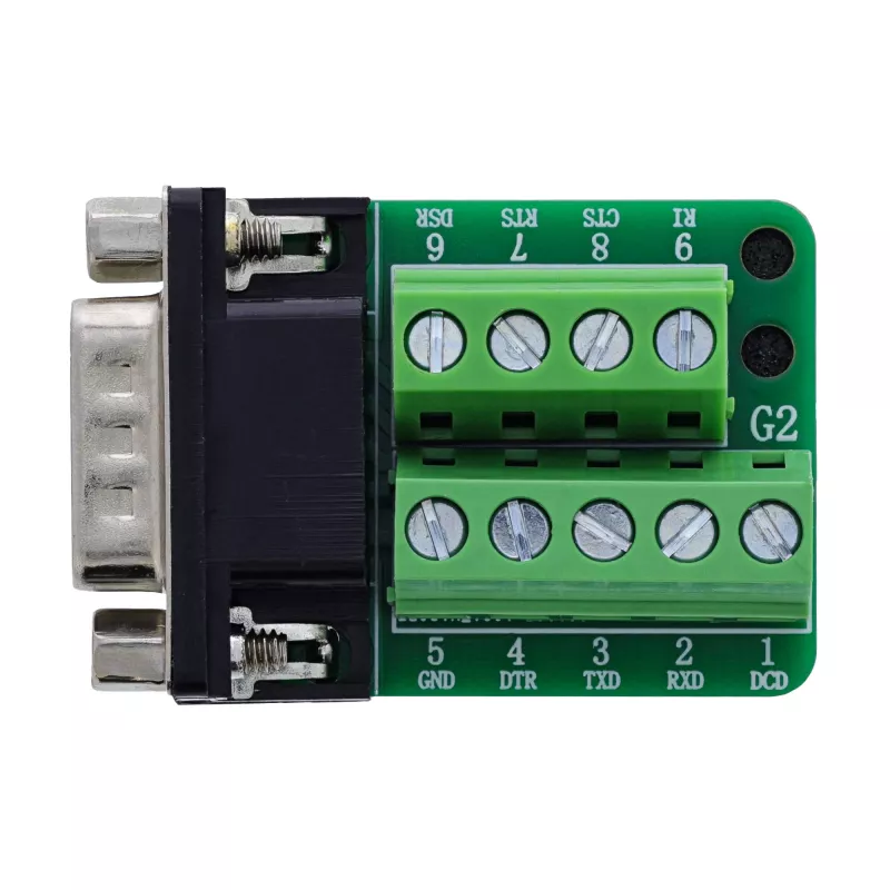 InLine 92501F juhtmepistik Klemmiplokk / D-Sub 9 Must, Roheline