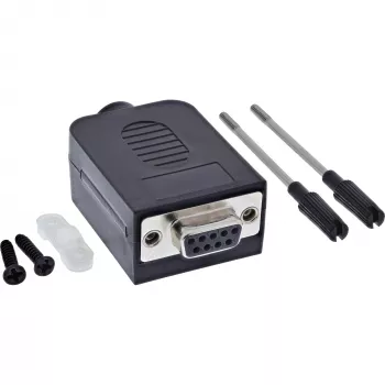 InLine 92501G juhtmepistik Klemmiplokk / D-Sub 9 Must