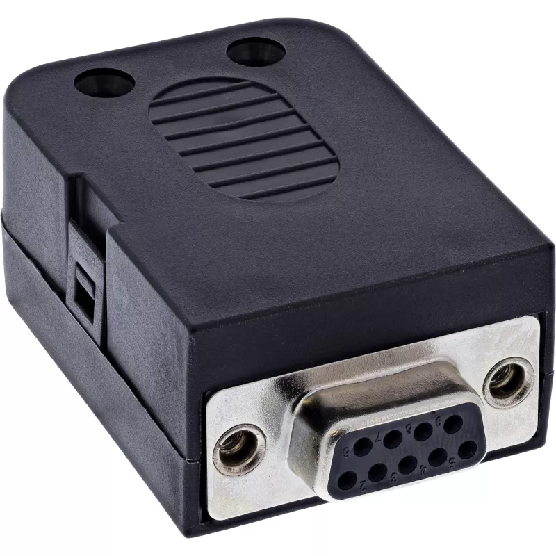 InLine 92501G juhtmepistik Klemmiplokk / D-Sub 9 Must
