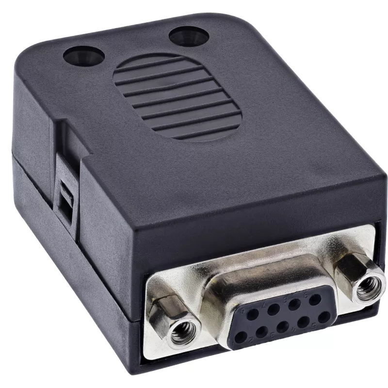 InLine 92501H juhtmepistik Terminaliplokk / D-Sub 9 Must