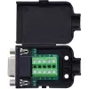 InLine 92501H juhtmepistik Terminaliplokk / D-Sub 9 Must