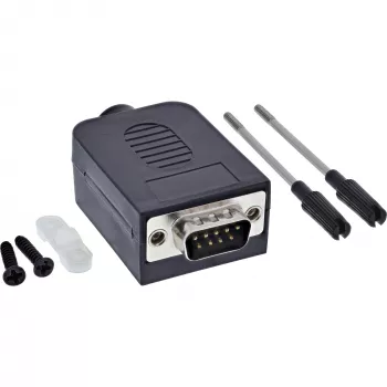 InLine 92501I juhtmeühendus Klemmiplokk / D-Sub 9 Must