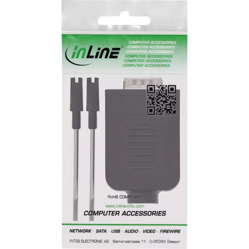 InLine 92501I juhtmeühendus Klemmiplokk / D-Sub 9 Must