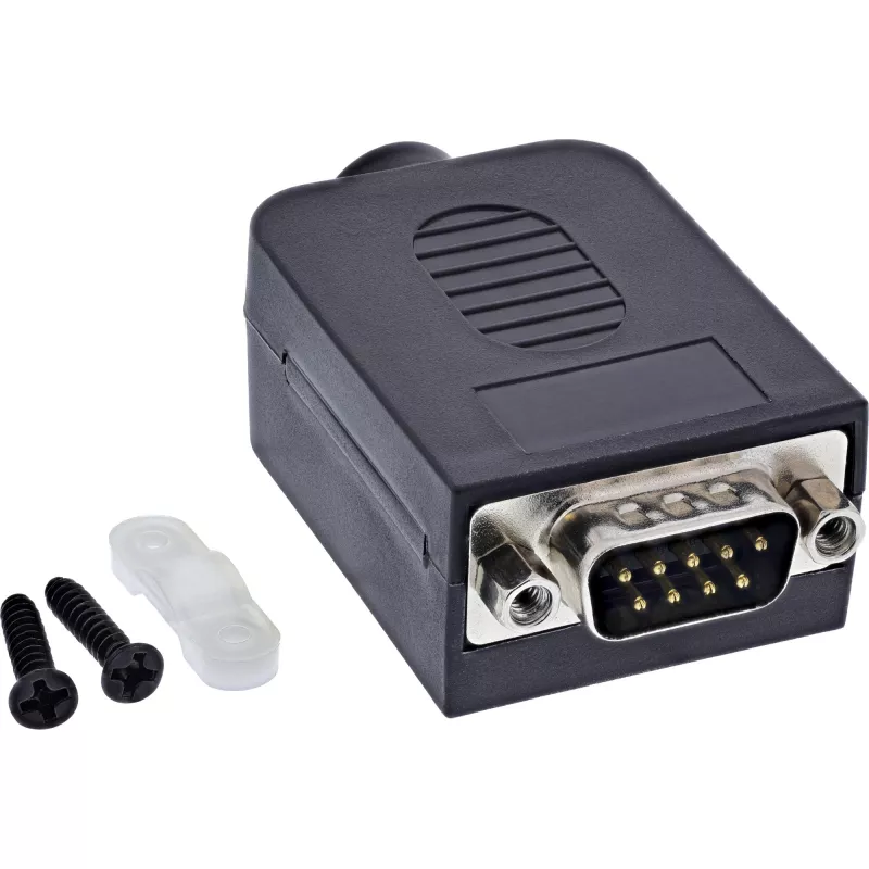 InLine 92501J juhtmeühendus Klemmliist / D-Sub 9 Must