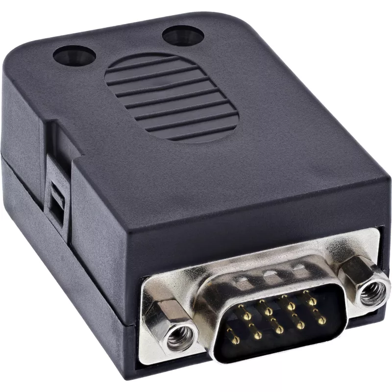 InLine 92501J juhtmeühendus Klemmliist / D-Sub 9 Must