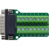 InLine 92502B juhtmepistik Terminaliplokk / D-Sub 15 Must, Roheline