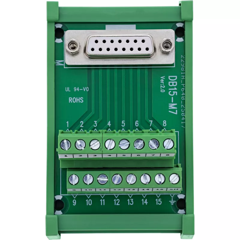 InLine 92502C juhtmepistik Terminalplokk / D-Sub 15 Roheline