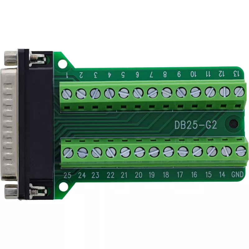 InLine 92502F juhtmepistik Terminaliplokk / D-Sub 25 Roheline