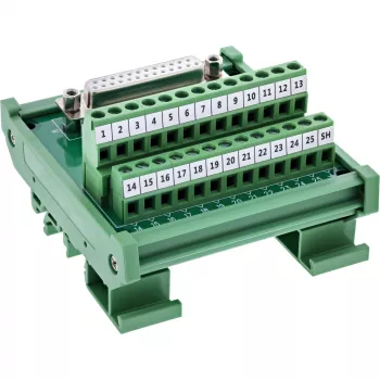 InLine 92502H juhtmepistik Klemmiplokk / D-Sub 25 Roheline