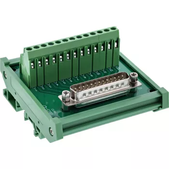 InLine 92502I juhtmeühendus Klemmplokk / D-Sub 25 Roheline