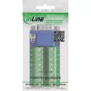 InLine 92503B juhtmepistik Klemmiplokk, VGA (HD15) Sinine, Roheline