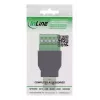 InLine 92504A juhtmeühendaja USB-A / klemmiplokk, 5-kontaktiline Must, Roheline