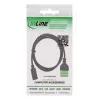 InLine 92504F juhtmepistik USB-C / Klemmiplokk, 5-kontaktiline Must, Roheline