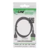 InLine 92504G juhtmeühendus USB-A / klemmiplokk, 5-kontaktiline Must, Roheline