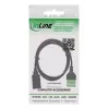 InLine 92504H juhtmeühendaja USB-A / Klemmliist, 5-kontaktiline Must, Roheline