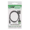 InLine 92504C juhtmeadapter Micro USB / klemmliist, 5 kontaktiga, Must, Roheline