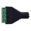 InLine 92504K juhtmeadapter 3,5 mm 4-kontaktiline pistikupesa TRRS / klemmliist 4 klemmi Must, Roheline