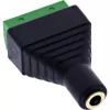 InLine 92504K juhtmeadapter 3,5 mm 4-kontaktiline pistikupesa TRRS / klemmliist 4 klemmi Must, Roheline