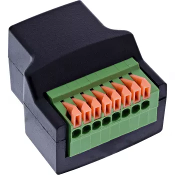 InLine 92505E juhtmepistik RJ45 8P8C / klemmiplokk, 8-kontaktiline must