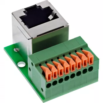 InLine 92505G juhtmepistik RJ45 Cat.5e 8P8C / Klemmiplokk, 8-kontaktiline Roheline