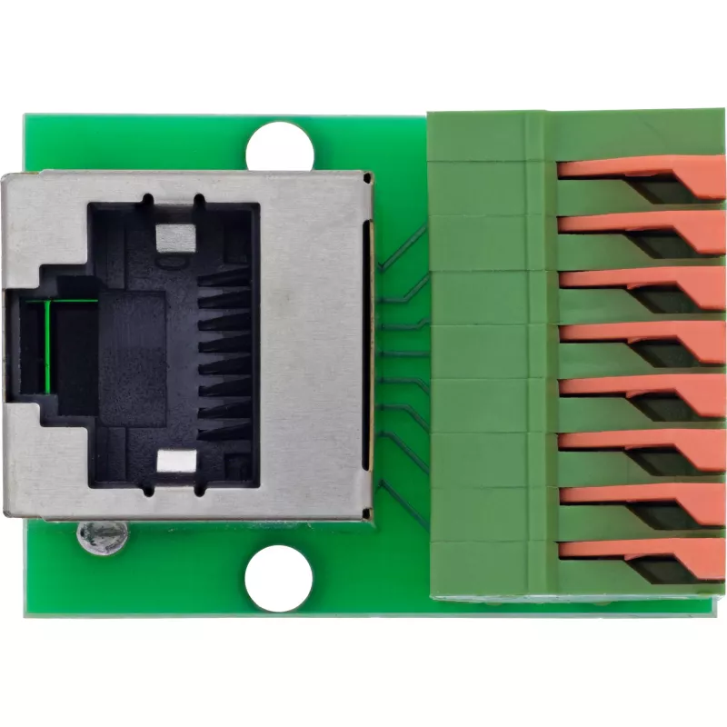 InLine 92505G juhtmepistik RJ45 Cat.5e 8P8C / Klemmiplokk, 8-kontaktiline Roheline
