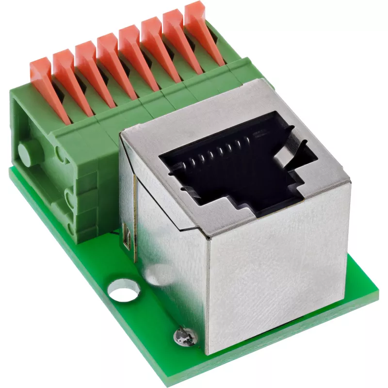 InLine 92505G juhtmepistik RJ45 Cat.5e 8P8C / Klemmiplokk, 8-kontaktiline Roheline