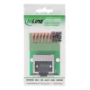 InLine 92505G juhtmepistik RJ45 Cat.5e 8P8C / Klemmiplokk, 8-kontaktiline Roheline