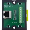 InLine 92505J juhtmepistik RJ45 8P8C / klemmiplokk, 9 kontaktiga, must, roheline