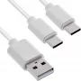 InLine 35126W USB-kaabel USB 2.0 0,5 m USB A 2 x USB C Valge