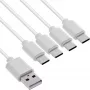 InLine 35142W USB-kaabel USB 2.0 2 m USB A 4 x USB-C Valge