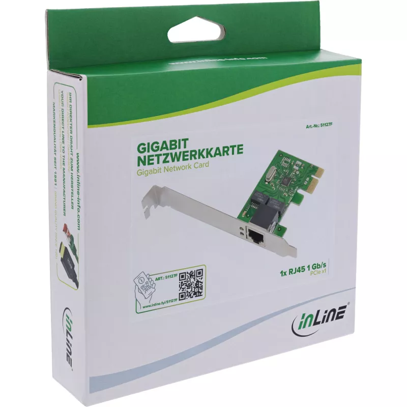 InLine 51127F võrgukaart Sisemine Ethernet 1000 Mbit/s