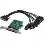 InLine 76660Z 8-pordiline RS-232 PCIe jadakaart