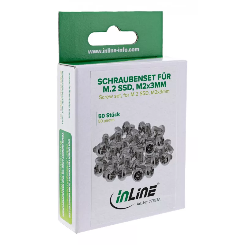 Kinnituskomplekt InLine 77783A – tarvikukomplekt arvutikomponentide kinnitamiseks