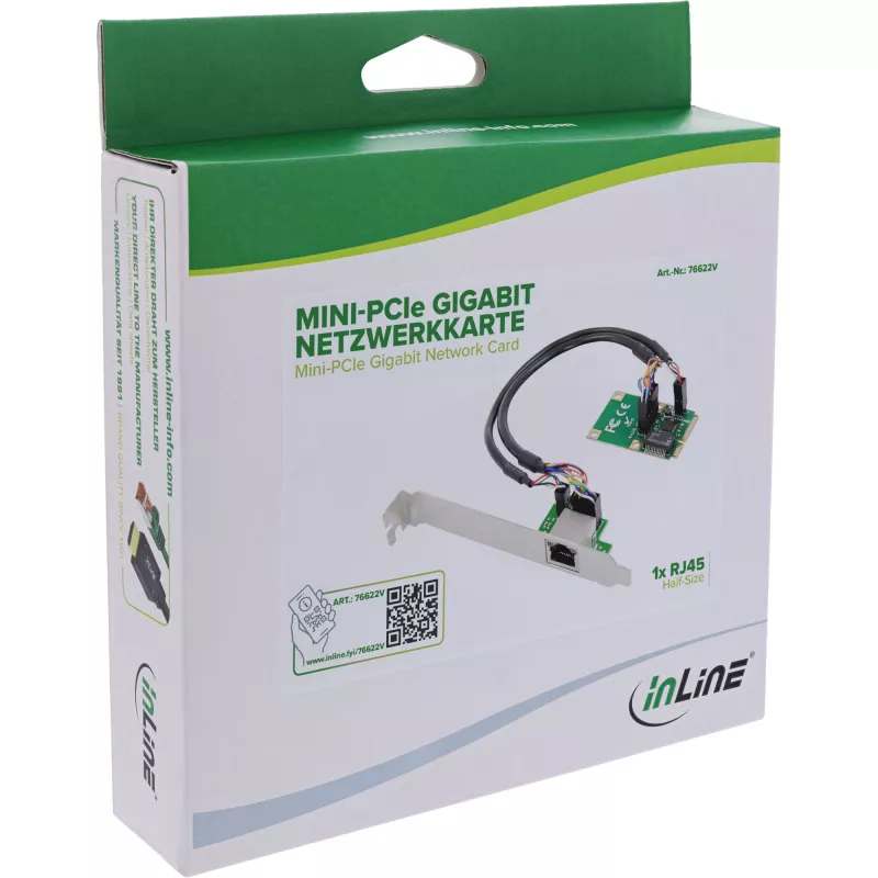InLine 76622V võrgukaart Sisemine Ethernet 1000 Mbit/s