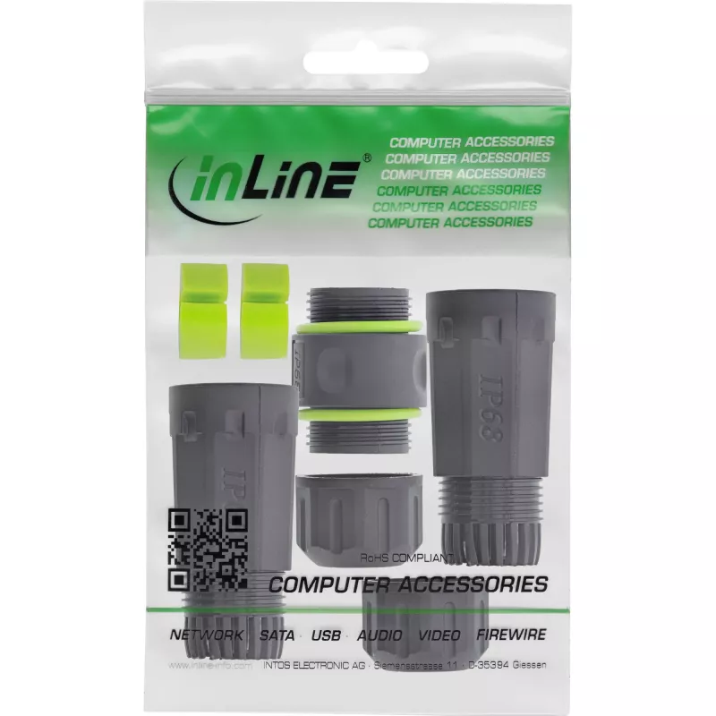 Soovahetuse adapter InLine 69927D — RJ45 inline võrguühenduse adapter