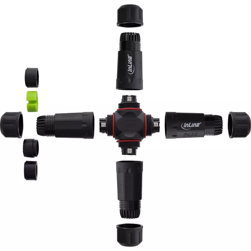Toitepistiku adapter InLine 69927V — võrguadapter rahvusvahelistele pistikupesadele