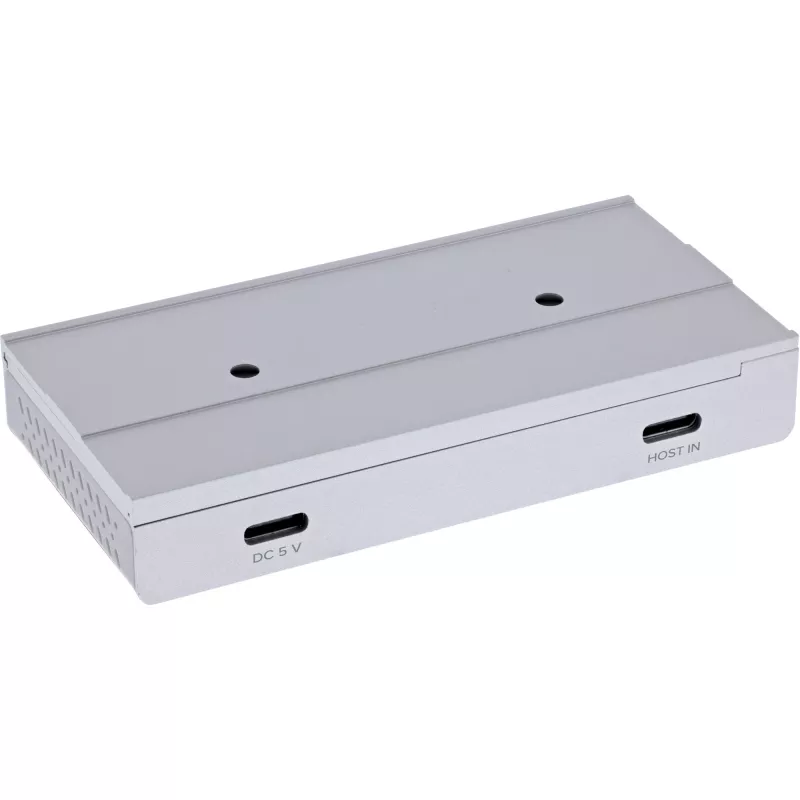 InLine 35395M liidesejaotur USB 3.2 Gen 2 (3.1 Gen 2) USB-C 10000 Mbit/s hõbedane
