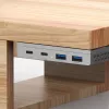 InLine 35395M liidesejaotur USB 3.2 Gen 2 (3.1 Gen 2) USB-C 10000 Mbit/s hõbedane