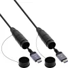 HDMI kaabel InLine 17950T, 50 m, HDMI Type A isane–isane, HDMI 2.1, 48 Gbit/s, must