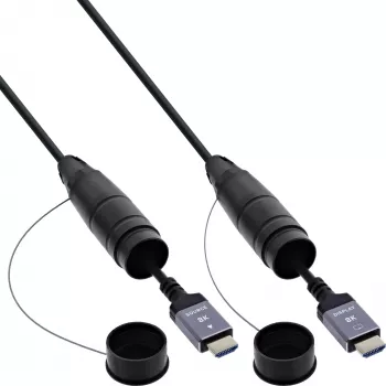 HDMI kaabel InLine 17950T, 50 m, HDMI Type A isane–isane, HDMI 2.1, 48 Gbit/s, must