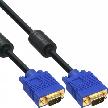VGA kaabel InLine 17715T — InLine VGA 17715T, kaal 199 g, mõõdud K15 × L33 mm