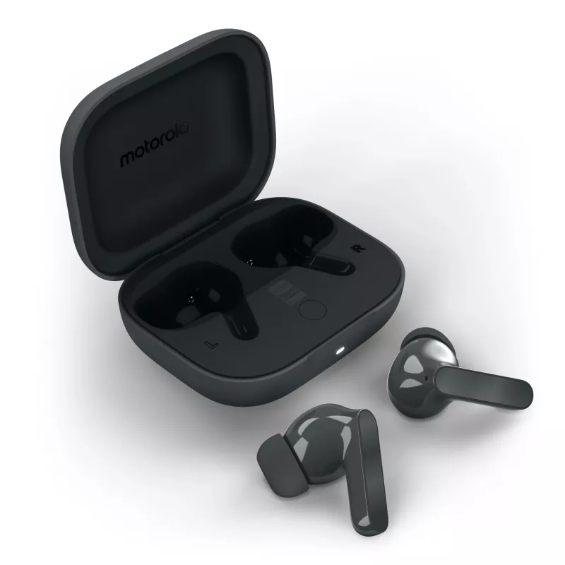 Headset MOTOROLA Moto Buds Bass TWS Bluetooth kõrvasisesed kõrvaklapid kõnede ja muusika jaoks, Must, 51 g