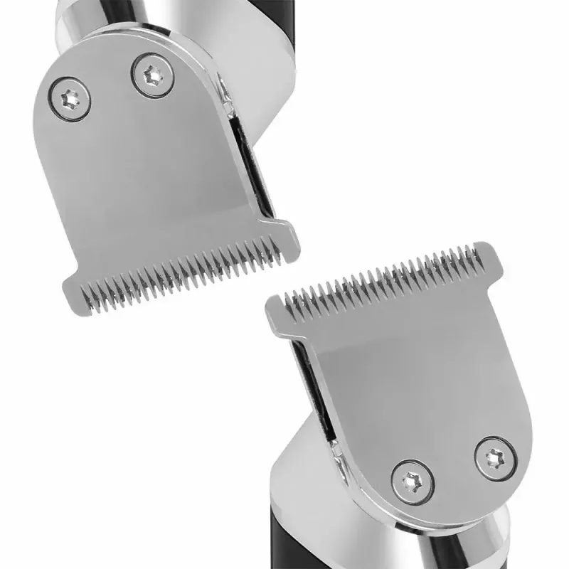 Juhtmeta laetav juuksetrimmer MANTA HT-01BK — USB-C, IPX7 veekindel, 90 min aku, 6 + 4 magnetkinnitust