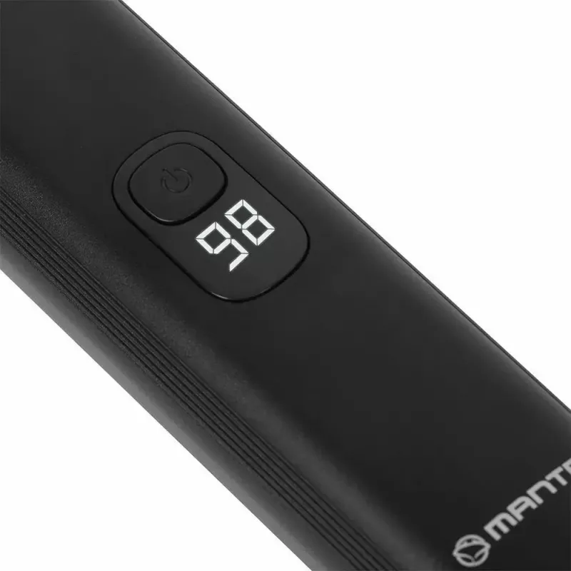 Juhtmeta laetav juuksetrimmer MANTA HT-01BK — USB-C, IPX7 veekindel, 90 min aku, 6 + 4 magnetkinnitust