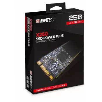 SSD ketas Emtec 256 GB M.2 Serial ATA III 3D NAND X250