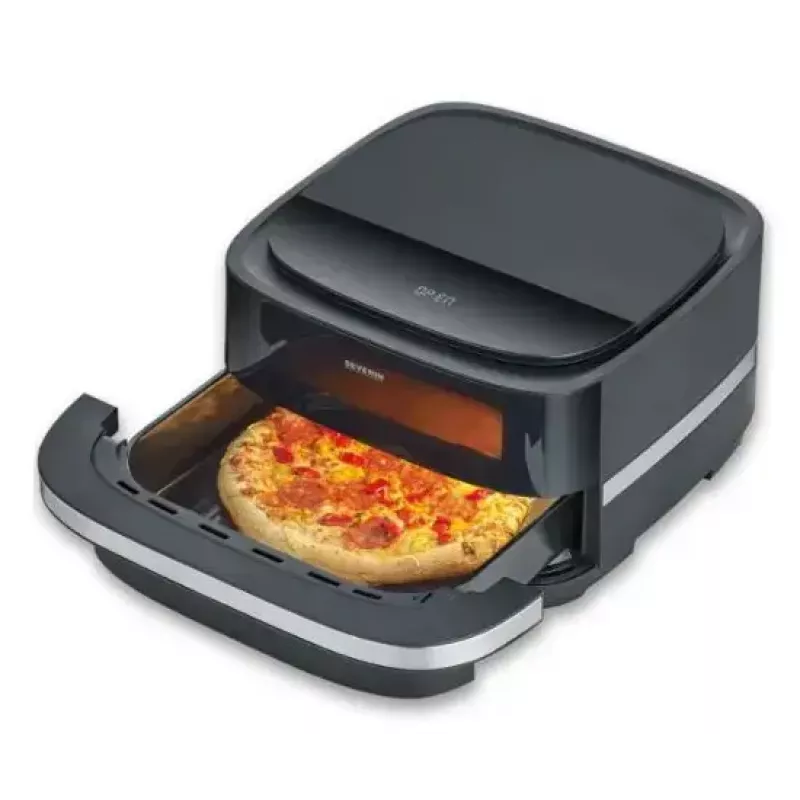Pizzaküpsetaja Severin FR 2464 2200 W Must Hõbedane 1 pitsa