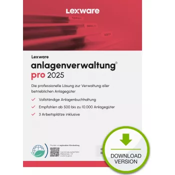 Lexware anlagenverwaltung pro 2025 “unbegrenzte Laufzeit” Download Raamatupidamine 1 aasta(t)