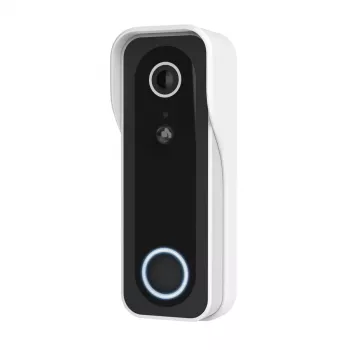 Videouksekell TRUST DOORCAM-3000, 3 MP, Wi‑Fi 2,4 GHz, MicroSD kuni 256 GB, aku/USB, must/valge